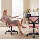OLIXIS Armless Home Office Chair, Ergonomic Small Desk Chair, 1 Pack