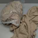 Water Repellent Couch Cushion Covers, Stretch Sofa Seat Slipcover Sets for Camper, Furniture Protector for Pets (Chair Cushion, Sand) (Small)