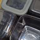 T&D HOME GOODS Storage Jars with Lid, Airtight, Set of 12 Storage Containers, BPA-Free, Storage Container for Cereal, Flour, Kitchen, Practical Organiser Kitchen, (12, 3 Square diff size)