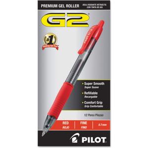 G2 Premium Gel Roller Pen .7mm Open Stock-Red