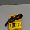 DCB112 Charger Repalcement for Dewalt 12v/20v Battery Charger Compatible with Dewalt 12v/20v Max Battery DCB200 DCB203 DCB125 DCB107 Yellow