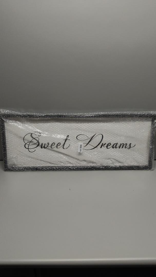 Sweet Dreams Wall Decor Above Bed 40x15 Inch Large Master Bedroom Hanging Wood Rustic Framed Farmhouse Sweet Dreams Sign Guest Room Aesthetic And Minimalist Over Bed Wall Art（Black）