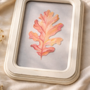 11.8 In Clear Wall Sign Leaf, Red