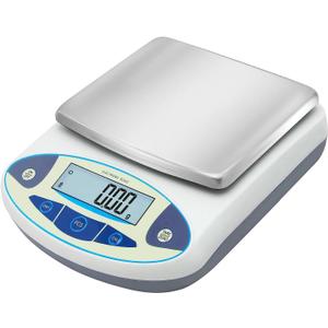Bonvoisin Lab Scale 5000gx0.01g High Precision Electronic Analytical Balance 0.01g Accuracy Laboratory Precision Digital Scientific Scale (5000g) (5000g, WITHOUT calibration weights)