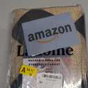 Lahome Checkered Easy Jute 3x5 Outdoor Patio Rug, Washable Rugs for Entryway Diamond Indoor Outdoor Living Room Carpet, Farmhouse Neutral Non Slip Black Door Carpet for Backyard Bedroom (Black/Checkerboard -2)