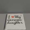 3dRose db_202784_1 I Love My Awesome Daughter Drawing Book, 8" x 8"