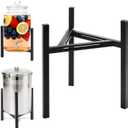 Adjustable Beverage Dispenser Stand - Universal Holder Fits 1 to 3.5 Gallon Drink Dispensers for Party, Wedding, Catering (Stand Only) (Black-2PCS)