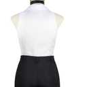 Women's Reze Costume, White Top, Black Pants Uniform, Halloween Full Set, Large