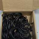 50 Pack Metal Curtain Rings with Eyelets, 1.5 inch Inner Diameter Drapery Rings Apply for Curtain Rods(Fits Up to 1 1/4-Inch Rod)