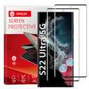2 PackSinslen Screen Protector for Galaxy S22 Ultra , S22ultra Tempered Glass Screen Protector, [3D Curved][Anti-Scratch][Anti-Fingerprint] Tempered Glass Screen Protector for Samsung Galaxy S22 Ultra (samsung galaxy s22 ultra)