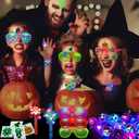 72 Pack Halloween Party Favors for Kids, Halloween Glow in the Dark Toys Halloween Toys Bulk for Halloween Party School Classroom Prizes Goodie Bags Trick or Treats Gifts