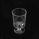 U/D Plastic Cups, Exquisite Crystal Clear Plastic Glasses Tasting Bowls, Disposable Mini Dessert Cups Great for Appetizers Desserts Mousse, 60 PCS,Clear and spoons