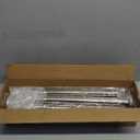 Silver Long Curtain Rod Tension Shower Curtain Rods 30 to 120 inch Adjustable Heavy Duty Rods for Bathroom Windows Outdoor Spliced Telescopic Design No Drill No Slip Stainless Steel