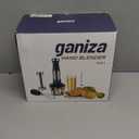 Ganiza Immersion Blender 5 in 1 Hand Blender Max 1000W Heavy Duty Motor, 16 Speed Mode Handheld Blender Stainless Steel Blade With 800ml Mixing Beaker, 600ml Chopper, Whisk and Milk Frother