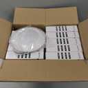 10 Packs 4 Inch LED Low Profile Recessed & Surface Mount Disk Light, Round, 10W, >600 Lumens, 5000K Day Light White, CRI80, DOB Design, Dimmable, ETL Listed, White