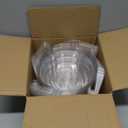 15 Pcs 8 Inch Hanging Plant Water Catcher, Clear Plastics Hanging Basket Drip Pans, Hangings Plant Saucer Drip Pan for Hangings Basket Indoor & Outdoor Use