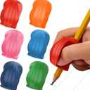The Pencil Grip Pencil Grips, The Crossover Grip, Ergonomic Writing Aid For Righties And Lefties, Colorful Pencil Grippers, Assorted Classic Colors, 6 Count - TPG-17806