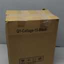 BESCRCL 15 Pack Real Glass Picture Frames Collage Wall Decor, Including 3pcs 8x10, 6pcs 5x7, 6pcs 4x6 Photo Frames for Gallery Wall or Tabletop Display, Black