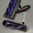 Upgraded 2 Brushes Vacuum Head Replacement for Dyson V7/V8/V10/V11/V15/SV10/SV11/SV12/SV14/SV15/SV22((Not for Slim) | Anti-Tangle Motorhead with LED Light | Quick-Release Cordless Vacuum Cleaner Head (Grey-1pc)