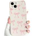 Lovmooful Compatible for iPhone 15 Case Cute Bow Bowknot-Big Bow
