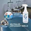Zero Odor Pro Commercial Strength Odor Eliminator, Room Deodorizer and Air Freshener, Trigger Spray, 32 oz