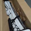 Orlimar Pitch 'N Putt Elite Synthetic Leather Sunday Golf Bag with Stand (White/Black)