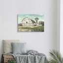 arttitue Barn Painting Canvas Wall Art: Farm Picture Countryside Windmill Print Rustic Country Rural Landscape Artwork for Farmhouse Bedroom Living Room Home Office Decor