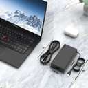 140W/180W USB-C GaN Slim Charger Compatible with Lenovo ThinkPad P16 G3 21RQ 21RR T16g 21V5 21V6 P1 G8 21Q8 21Q9 ThinkPad P16v 21RS 21RT T1g G8 21TD 21TE