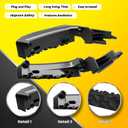 2PCS Front Headlight Bracket Support Compatible with 2014-2016 Grand Cherokee 68223469AA 68223470AA Driver and Passenger Side Headlight Bracket Mount Support Retainer Black