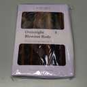 Overnight Hair Curlers Heatless Curls - 6 Pcs No Heat Blowout Curling Rods to Sleep In with Satin Hair Scarf (Brown)