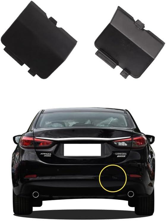 Car Rear Bumper Tow Hook Cover Compatible with Mazda 6 Atenza 2013 2014 2015 2016 2017 2018 Trailer Cover Cap GJR9-50-EK1-51 Small Lid Towing Eye Cap Unpainted