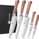 YOTSUBA 5PCS Kitchen Knives Set, Kitchen Knife Set, German High Carbon Stainless Steel Ultra Chef Knife Sets with Ergonomic Handle for Chopping Vegetable and Cooking
