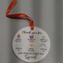 Teacher Appreciation Ornament, Ceramic Christmas Ornaments, School Decor for Christmas Tree, Cute Thank You Gifts for Teacher from Students, Kindergarten Christmas Ornament