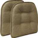 Non-Slip Chair Cushions, Assembled in USA, U-Shaped Skid-Proof Seat Pads for Dining Room, Kitchen, Office, 15"x16"