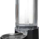 Sfozstra Large Dog Water Dispenser: 9L Automatic Black Water Feeder with Stainless Steel Bowl - Without Filter - Gravity Design for Multiple Pets Indoor/Outdoor