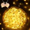 100PCs Mini Led Lights, Led Balloons Light up Balloons for Party Decorations Neon Party Lights for Paper Lantern Easter Eggs Birthday Party Wedding Halloween Christmas Decoration - Blinking Warm