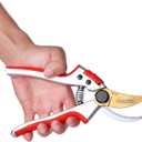 Gardeness Titanium Bypass Pruning Shears- SK5 Steel Garden Clippers For Gardening, Florist cutters-Floral Secateurs with Soft Comfort Grip Handles for Trimming Flowers, Branches, Shrubs and Plants