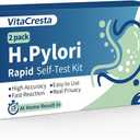 H Pylori Test Kit – 2 Pack H. Pylori Stool Antigen Home Test, Easy at-Home Screening, Fast 10–15 Min Results, No Lab Required