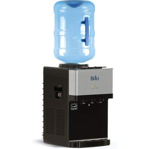 Brio Limited Edition Top Loading Countertop Water Cooler Dispenser with Hot Cold and Room Temperature Water. 