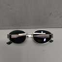livho Retro Polarized Sunglasses - UV400 Protection, Oval Shape, Metal Frames - Matching Soft Case Inlcuded
Color: Grey/Silver