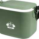 6 QT Insulated Cooler Box for Ice Beverage Food Storage Portable Ice Chest for Camping Picnic Tailgate Outdoor Use Chiller Caja Enfriadora Porttil para Camping (Green)