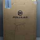 Pollilar Folding Table 6FT HDPE 6 Foot Foldable Table Portable Banquet Surface Fold-in-Half Desk Utility for Working Meeting Parties, Picnic, Camping, Weddings, Catering, Garden Dining-White