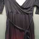 Runwind Plus Size Dress for Women - 3/4 Sleeve V Neck Printing Maxi Dresses for Women 3XL