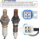 O2 Oxygen Sensor Upstream and Downstream for Chevy Avalanche Silverado Suburban 1500 Tahoe for GMC Sierra Yukon XL 4.8 5.3 6.0 6.2L, for Cadillac Escalade 6.0 6.2L, Replace 234-4668 234-4256 4Pcs
