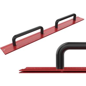 SDSNTE 24 In 16 Ga Steel Sheet Metal Folding Tool with Grips for Creating Uniform Folds Fits HVAC Applications and Pipefitter, Red, Pack of 1