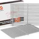 QuliMetal SUS304 Grill Grates for Weber Spirit E-310 and GS4 Spirit II 300 Series, Spirit 700, Genesis Silver B & C, Genesis Gold B & C, Genesis Platinum B & C, Genesis 1000-3500