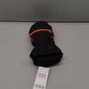 BASSDASH WinteFlex Insulated Ice Fishing Mittens Cold Weather Fingerless Gloves Water Resistant for Men Women Hunting (Large, Black)