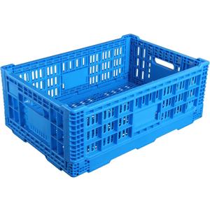 Collapsible Storage Bin Containe52 Liter Transferheavy duty plastic storage box,blue milk crates heavy duty Transit storage of various items (1)