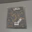 Loom and Mill Elegant Damask Valances for Living Room Window, Classic Acanthus Chenille Jacquard Window Treatment Valances with Tassels, Rod Pocket Short Curtain 1 Panel, 54 x 18, Blue-Grey+Khaki