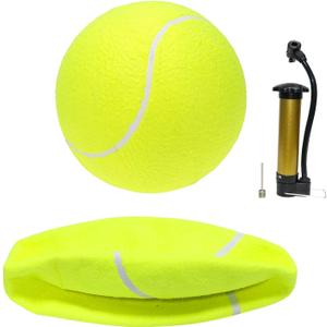 URBEST Oversize Giant Tennis Balls, Inflatable Tennis Balls for Signature, Children Adult Pets Dogs Cats Fun (Shipped Deflated)